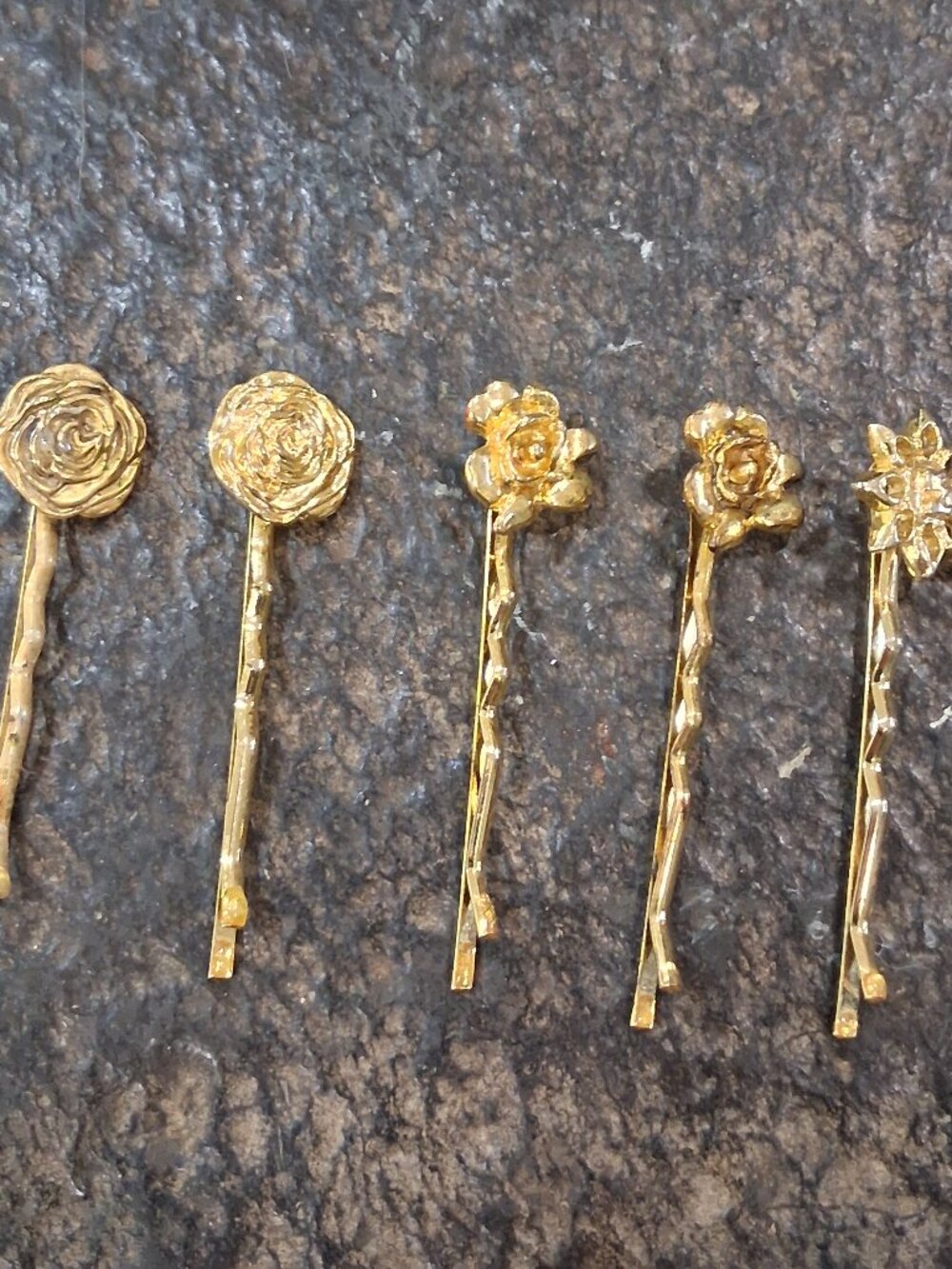 Vintage Gold-Tone Hair Pins